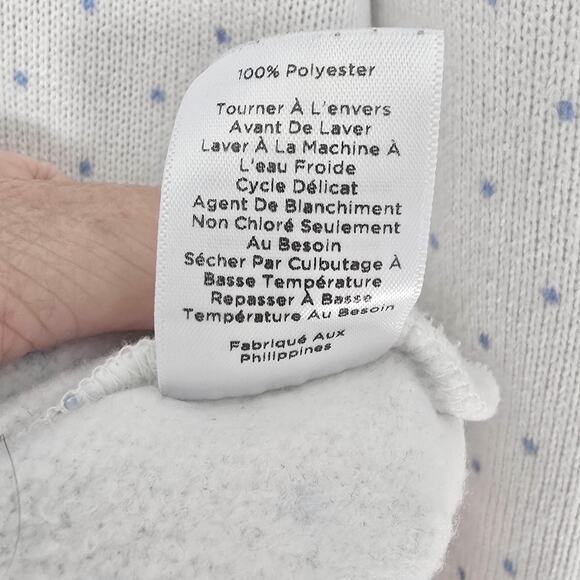 Talbots Fair Isle Funnel-Neck Top Sweater Pullover Nordic Blue Size XL - Picture 7 of 8